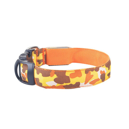 Collier Lumineux pour Chien Camouflage - LED Sécurité Nocturne, Réglable & Résistant - ToutouZEN