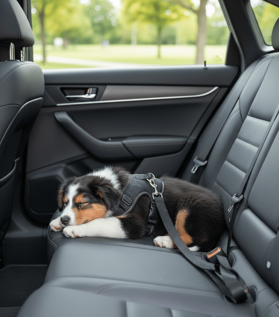 Ceinture de Sécurité pour Chien - Attache Voiture Réglable & Anti chocs - ToutouZEN