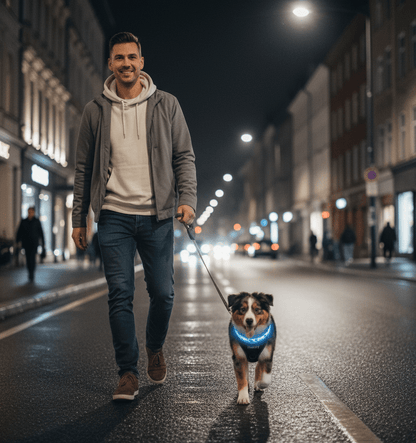 Collier Lumineux pour Chien Camouflage - LED Sécurité Nocturne, Réglable & Résistant - ToutouZEN