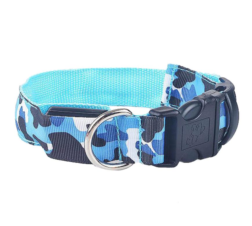 Collier Lumineux pour Chien Camouflage - LED Sécurité Nocturne, Réglable & Résistant - ToutouZEN