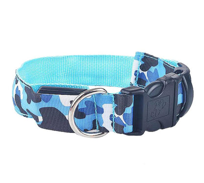 Collier Lumineux pour Chien Camouflage - LED Sécurité Nocturne, Réglable & Résistant - ToutouZEN