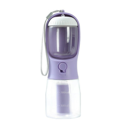 Gourde 3 - en - 1 pour Chien - Eau, Croquettes & Distributeur de Sacs pour Balades Faciles - ToutouZEN