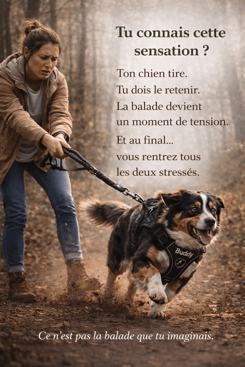 Harnais Anti Traction Personnalisé pour Chien - Confort & Sécurité - ToutouZEN