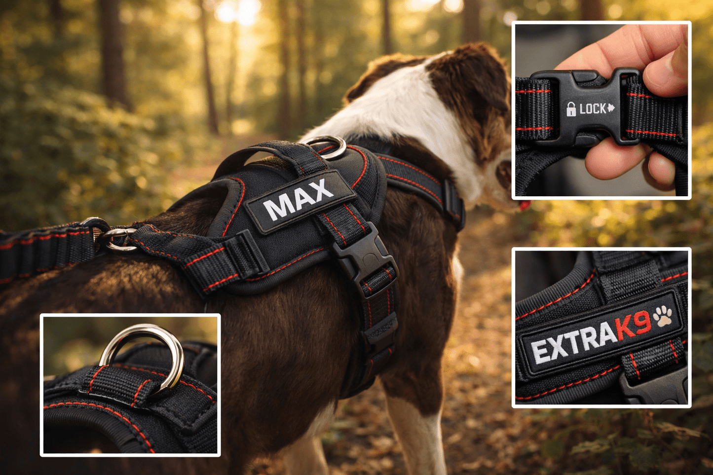 Harnais Anti Traction Personnalisé pour Chien - Confort & Sécurité - ToutouZEN