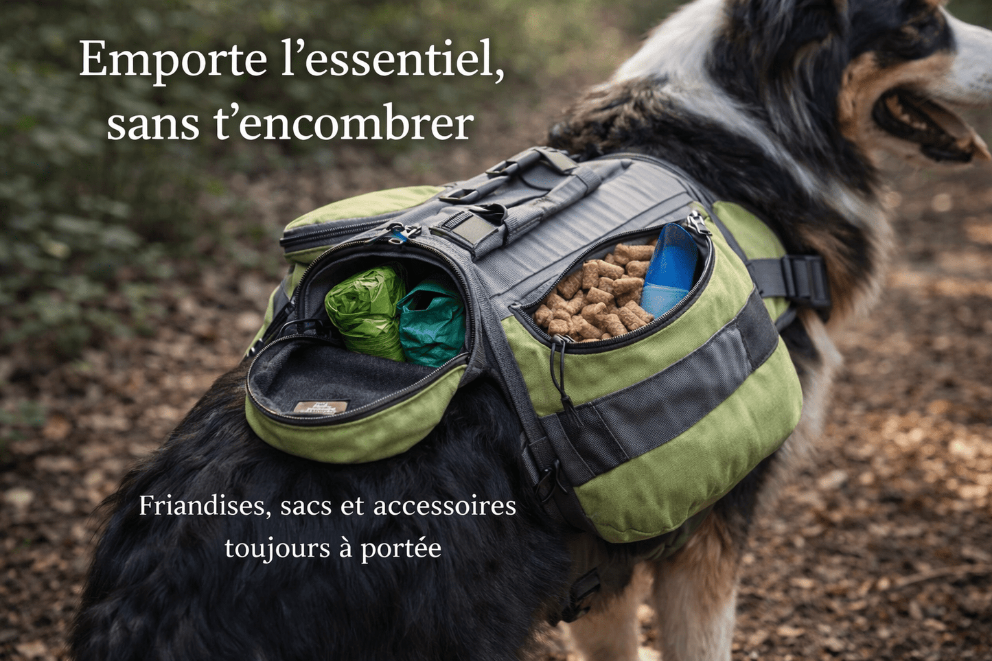 Harnais Sac à Dos Chien – Transporte ses Essentiels en Balade & Randonnée - ToutouZEN