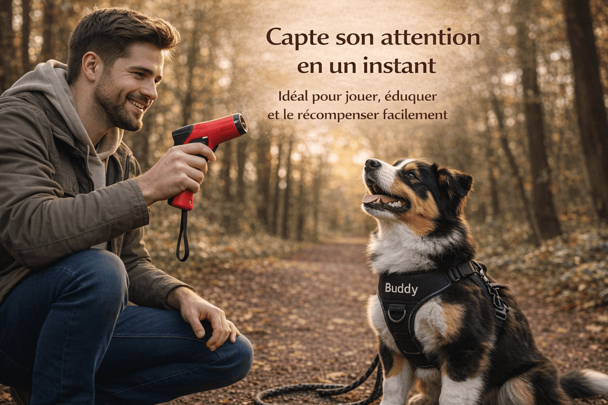 Lance Friandise Interactif pour Chien - Jeu Ludique, Exercice & Plaisir en Balade - ToutouZEN