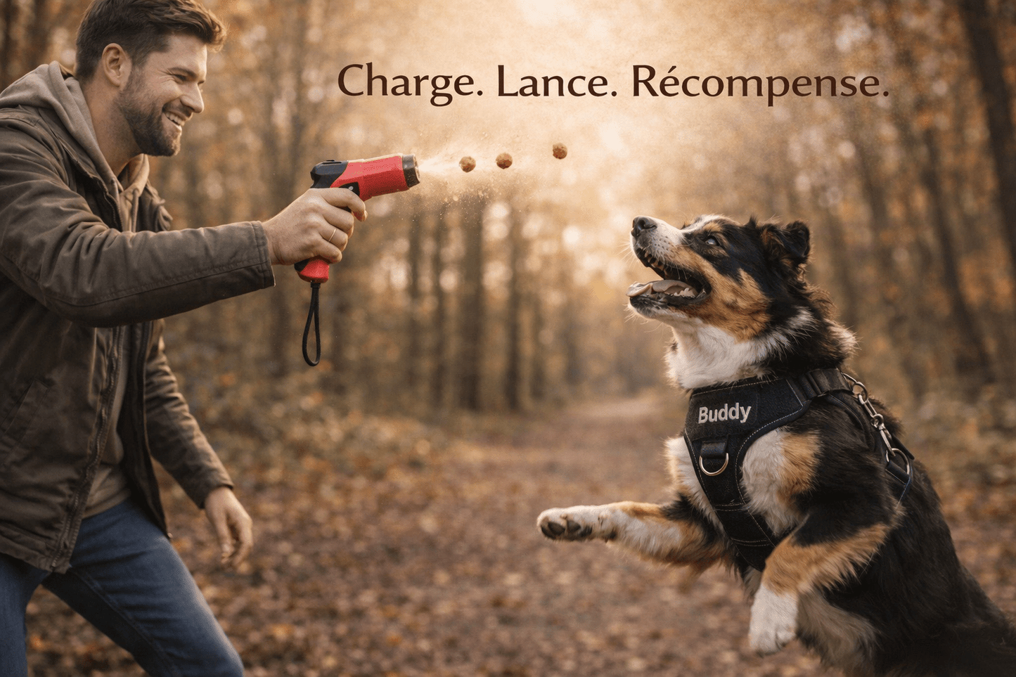 Lance Friandise Interactif pour Chien - Jeu Ludique, Exercice & Plaisir en Balade - ToutouZEN